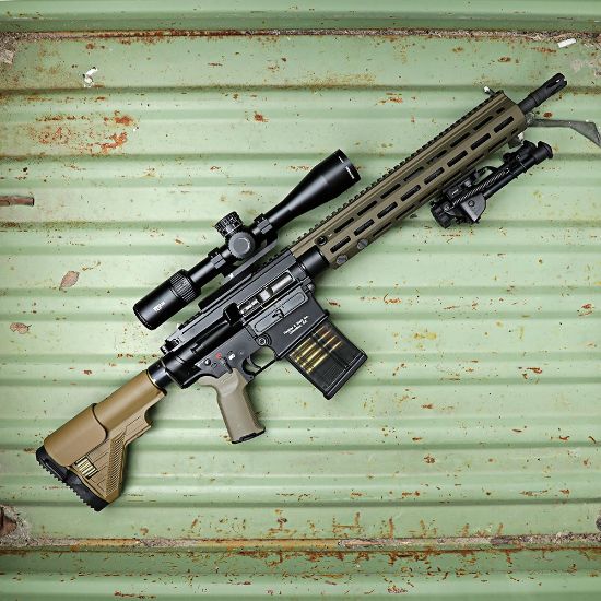 Picture of HK MR762 14.7 INCH M-LOK HANDGUARD NEW, FDE